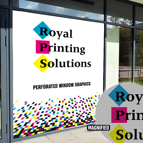 Full Color Perforated Window Graphics