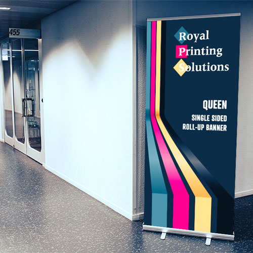 Full Color Retractable Banners & Stand - Queen