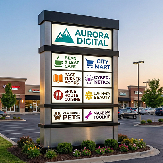 Backlit Polycarbonate Sign Faces Corrugated Plastic Signs