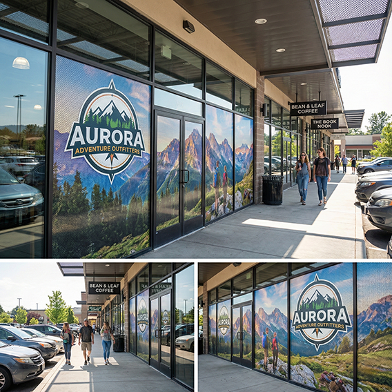 Perforated Window Graphics